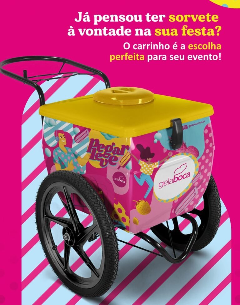 Carrinho de picolés Gela Boca